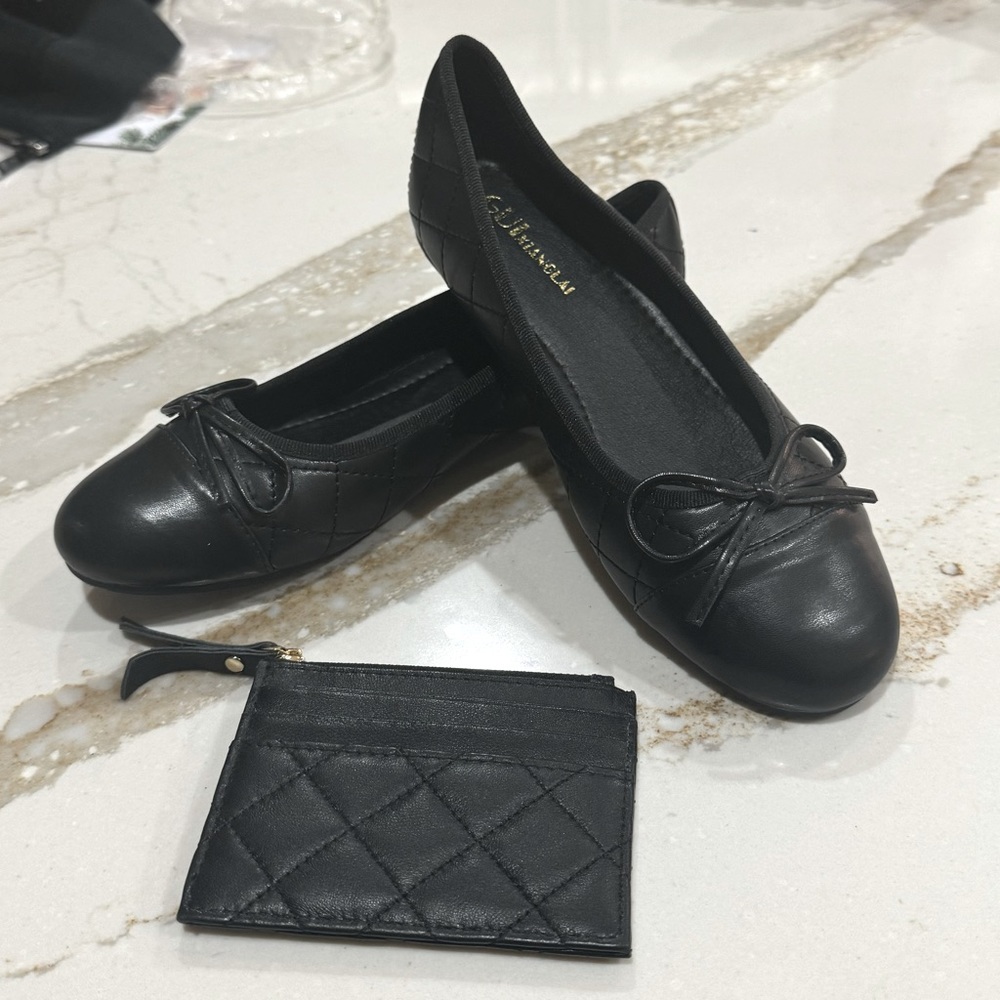 Ballet Flats & Wallet/Card Holder - Combo Set